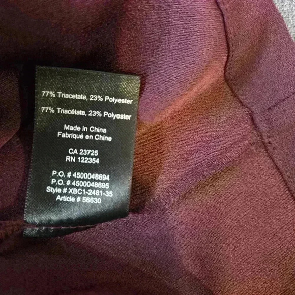 Aritzia Babaton Rodrigo Off-shoulder Top Burgundy Size XXS #025 - Picture 6 of 6